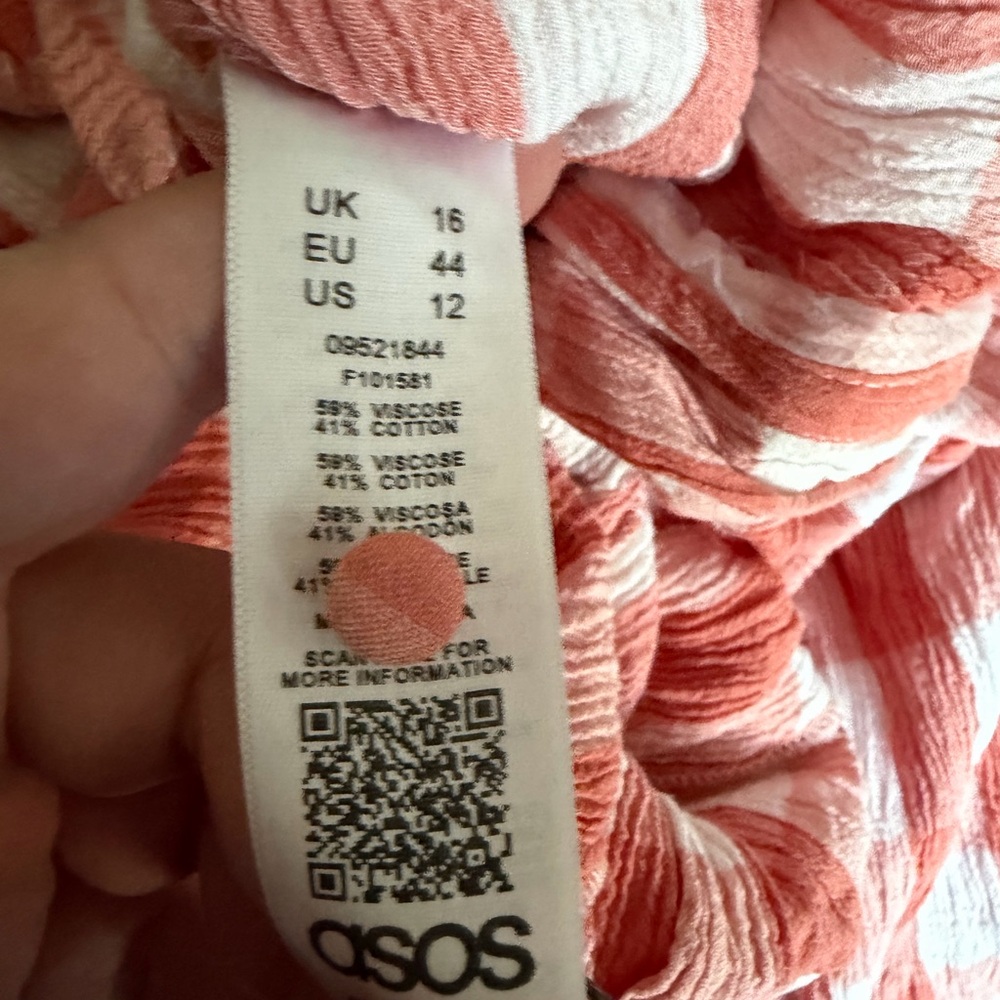 ASOS Pink and White Checkered Jumpsuit - Picture 9 of 9